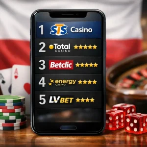 Ranking mobilnych kasyn w Polsce na smartfonie