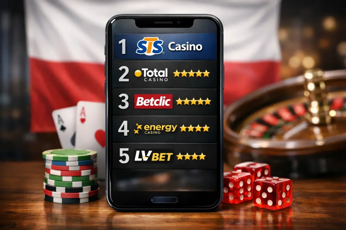 Ranking mobilnych kasyn online w Polsce do gry na smartfonie - 1